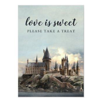 Harry Potter Bridal Shower Please Take One Invitation Front View