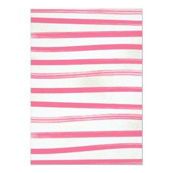 He Said, She Said Derby Pink Hat Bridal Game In Invitation Front View