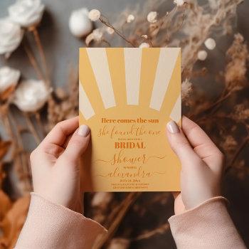 here comes the sun bridal shower  invitation