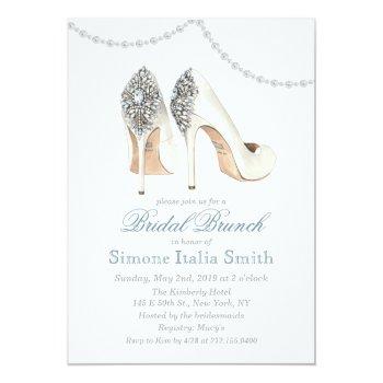 High Heel Shoe Couture Bridal Brunch Invitation Front View