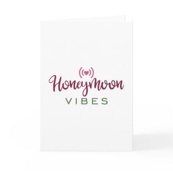honeymoon couple design honeymoon vibes card