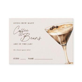 how many coffee beans espresso martini shower enclosure card