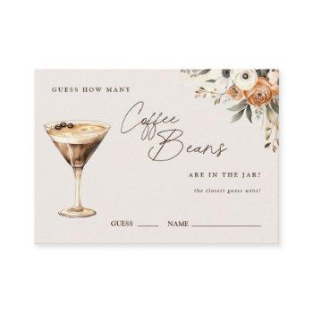 how many coffee beans espresso martini shower enclosure card