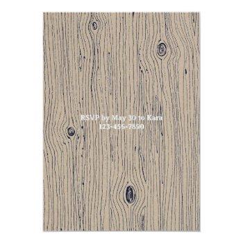 "hunt Is Over" Rustic Antler Barnwood Wedding Invitation Front View
