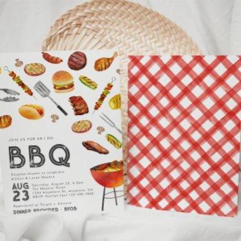 i do bbq | bbq wedding shower invitation