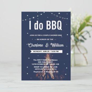 i do bbq engagement wedding couple bridal shower  invitation