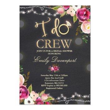 I Do Crew Rustic Florals Front View