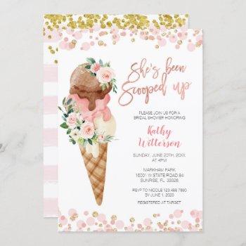ice cream bridal shower  invitation