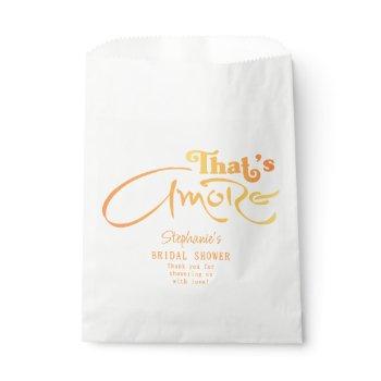 italian aperol cocktail that's amore bridal shower favor bag