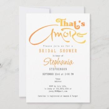 italian aperol cocktail that's amore bridal shower invitation