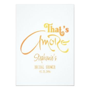 Italian Aperol Cocktail That's Amore Bridal Shower Stone Coaster Front View