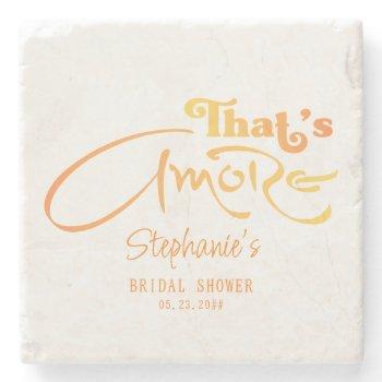 italian aperol cocktail that's amore bridal shower stone coaster