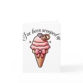 i've been scooped up bridal shower with coquette b card