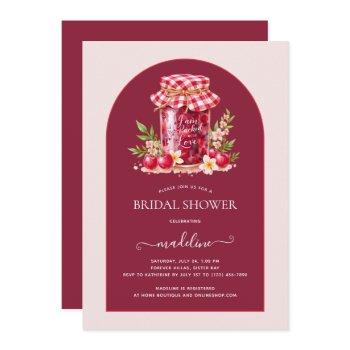 jam packed with love bridal shower  invitation
