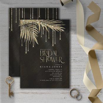 jewel palm leaf bridal shower gold id830