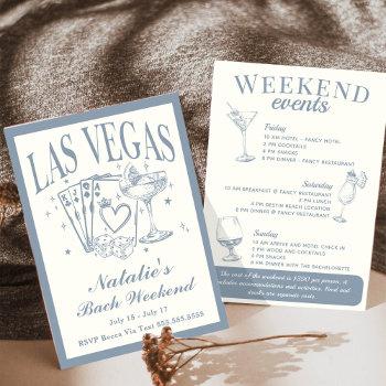 las vegas bachelorette social cocktail itinerary invitation