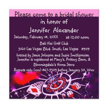 las vegas bridal shower invitation