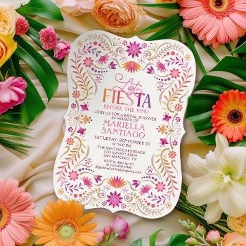 last fiesta bridal shower invitation