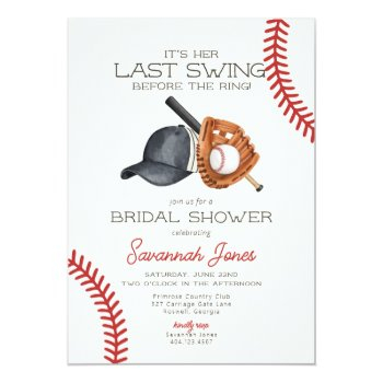 Last Swing Before The Ring Baseball Front View