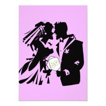 Last Swing Before The Ring Wedding Pickleball Invitation Front View