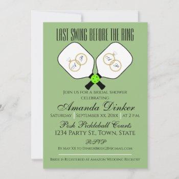 last swing before the ring wedding pickleball sage invitation