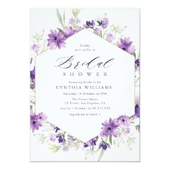 Lavender And Greenery Floral Front View