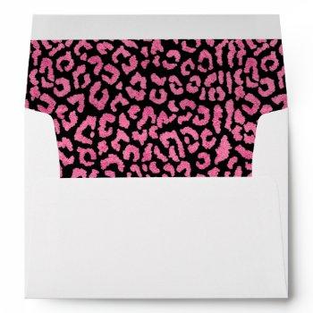 leopard animal print lined envelope