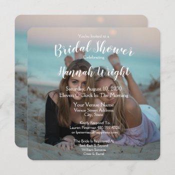 lgbtq photo wedding bridal shower invitation