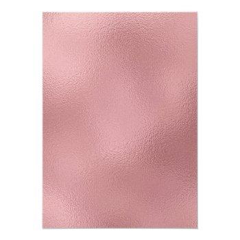Lgbtq Rose Gold Modern Couples Shower Invitation Front View