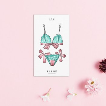 lingerie bridal shower size insert