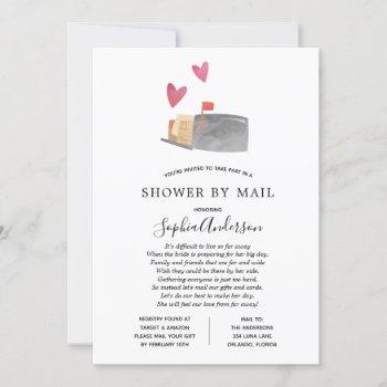 long distance bridal shower by mail invitation