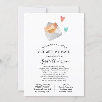 long distance bridal shower by mail invitation