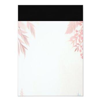 Long Tulle Regal Glam Blush Pink Bridal Shower Enclosure Card Front View