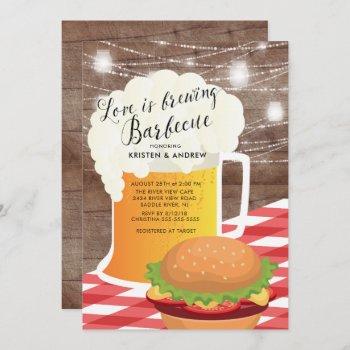 love brewing couple shower invitation