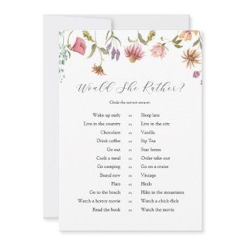 love in bloom wildflower would she rather card