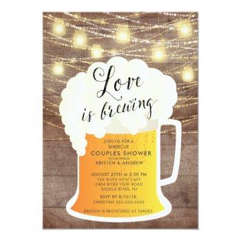 Love Is Brewing Couples Shower Invitation Front View