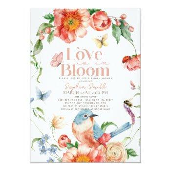 Love Is In Bloom Wildflower Bird Front View