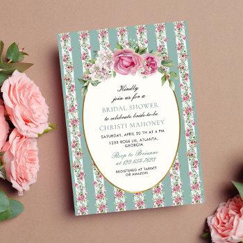 love shack fiance floral bridal shower invitation