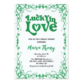 Lucky In Love St Patricks Day Green Front View