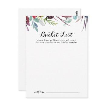 luxury whimsical boho wedding bucket list cards