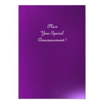 Magic Rings ,monogram Gem Purple Ice Invitation Front View