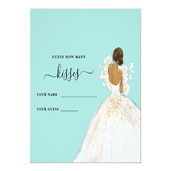 Magnolia Bride How Many Kisses Bridal Shower Enclo Enclosure Card Front View