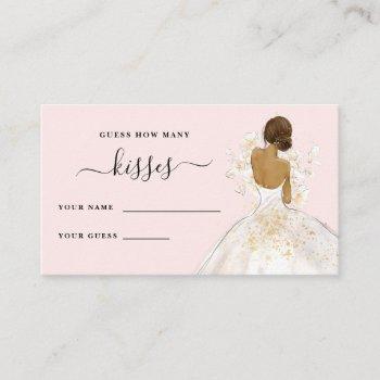 magnolia bride how many kisses bridal shower enclo enclosure card