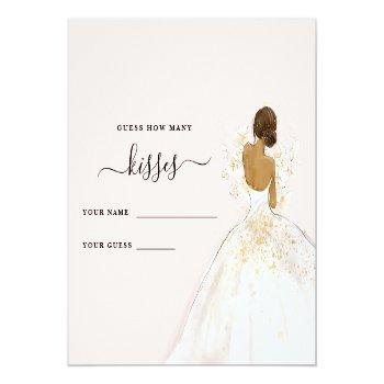 Magnolia Bride How Many Kisses Bridal Shower Enclo Enclosure Card Front View