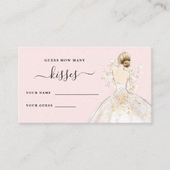 magnolia bride how many kisses bridal shower enclo enclosure card