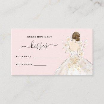 magnolia bride how many kisses bridal shower enclo enclosure card