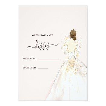 Magnolia Bride How Many Kisses Bridal Shower Enclo Enclosure Card Front View