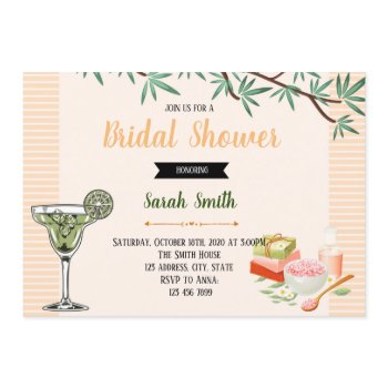 margarita mini facial party invitation