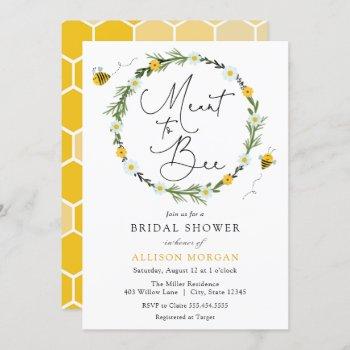 meant to bee bridal shower invitation