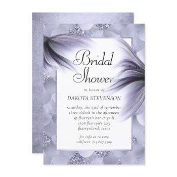 mermaid chic | dusty lavender purple shower invitation